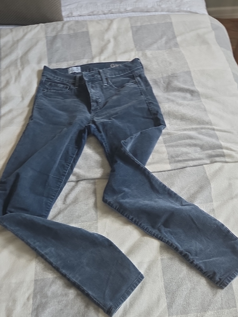 GAP Women's Skinny Cords in Washed Blue